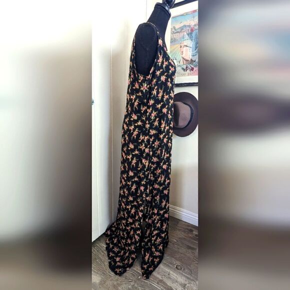 VTG 90s Zoe International Floral Dress Whimsigoth Witchy Feminine Cottagecore L - Picture 5 of 9